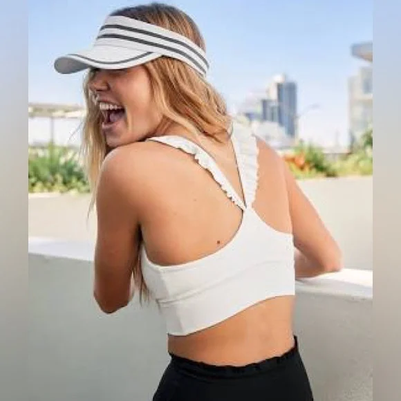 Aerie Ruffle Strap Sports Bra - Picture 3 of 3